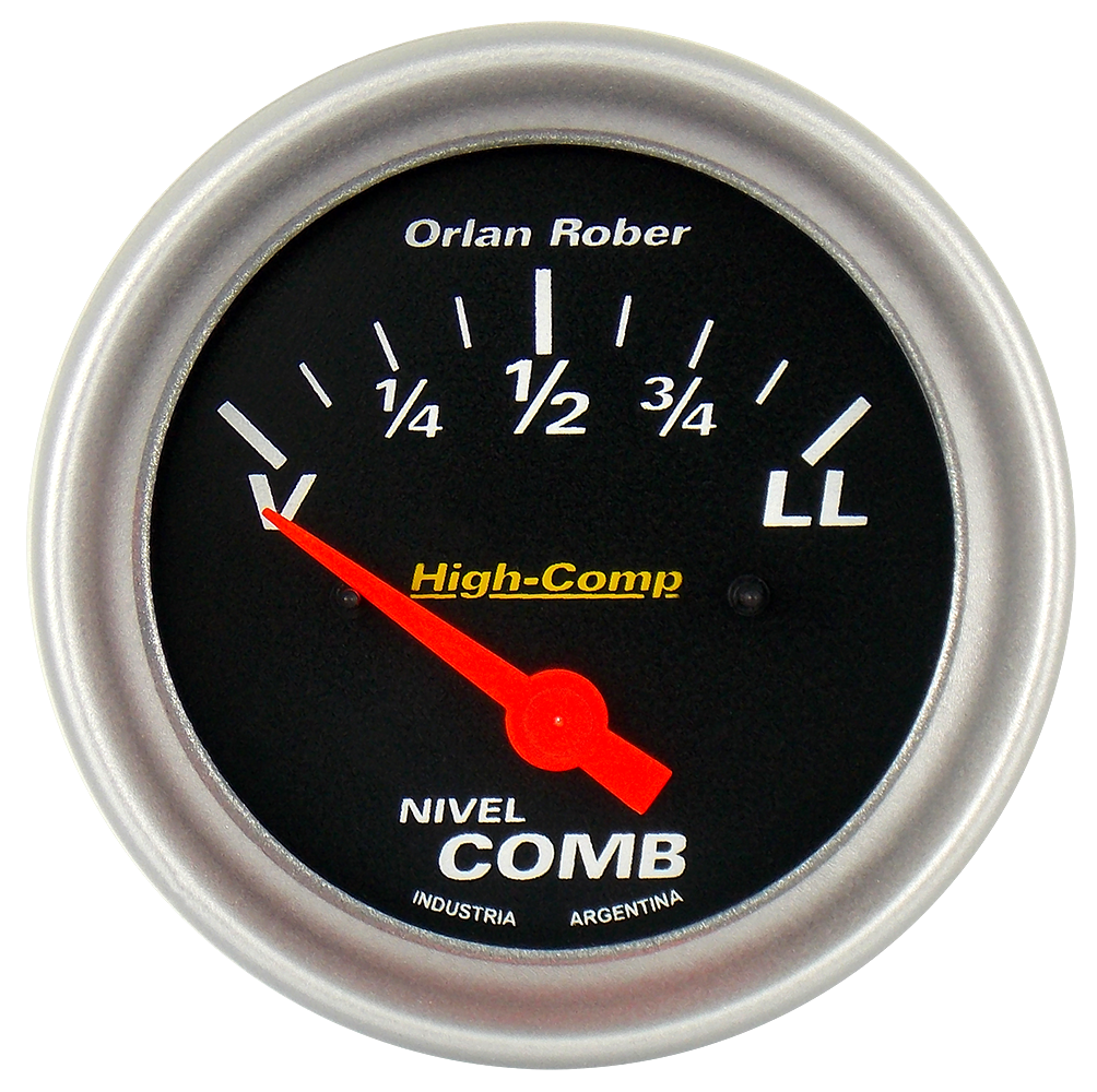 Ind. de nivel de comb. 12v H.-Comp Negro Ø66 V=5