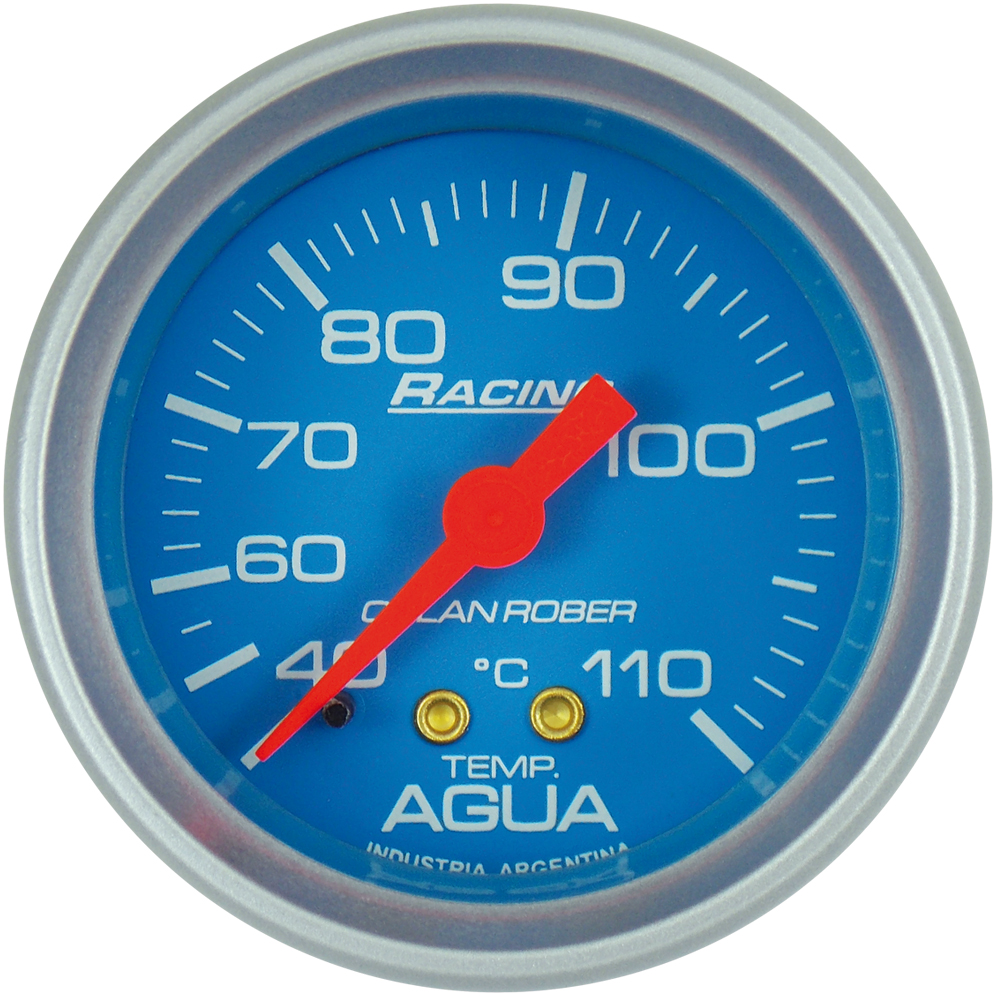 [321 C 40] Termo. de agua mec. 4m Racing Celeste Ø52 40-110° 