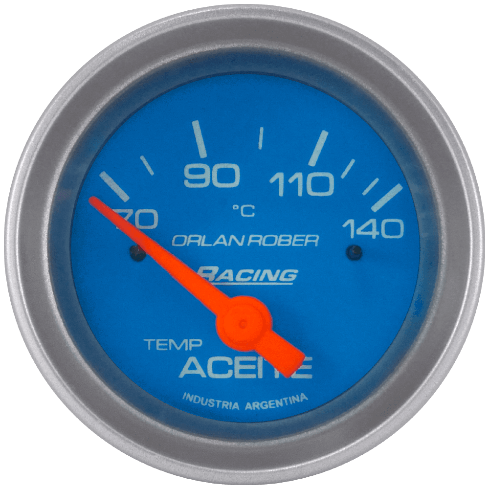 Termo. de aceite elec. 12v Racing Celeste Ø52 70-140°