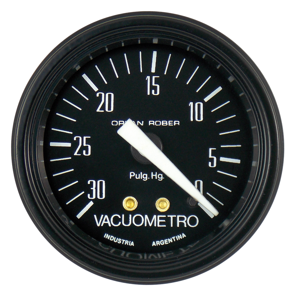 [611 H 30] Man. Vacío de adm. mec. Classic Negro Ø52 -30 p.Hg