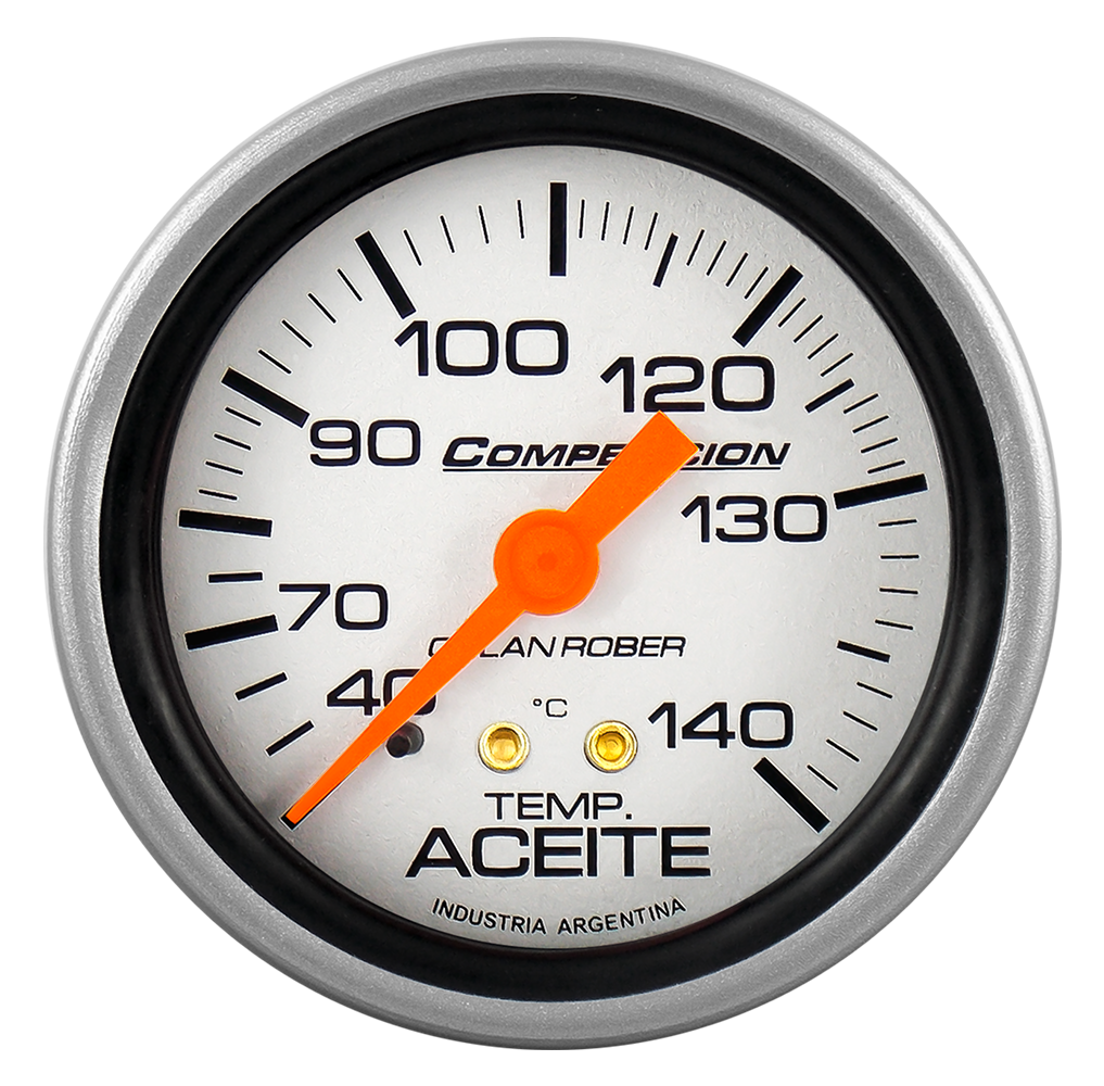 [822 P 40] Termo. de aceite mec. 4m Comp. Plata Ø60 40-140° 