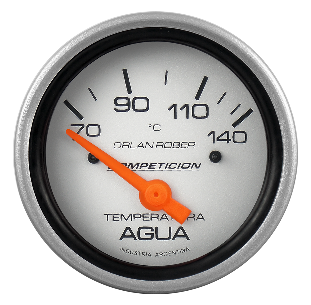 [825 P 12V] Termo. de agua elec. 12v Comp. Plata Ø60 70-140°