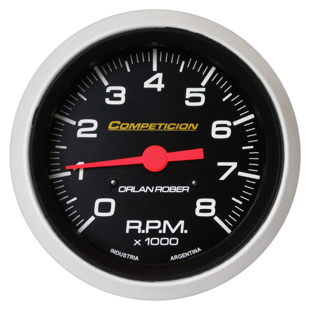 Tacometro Ø86mm. Negro. Competicion 8k