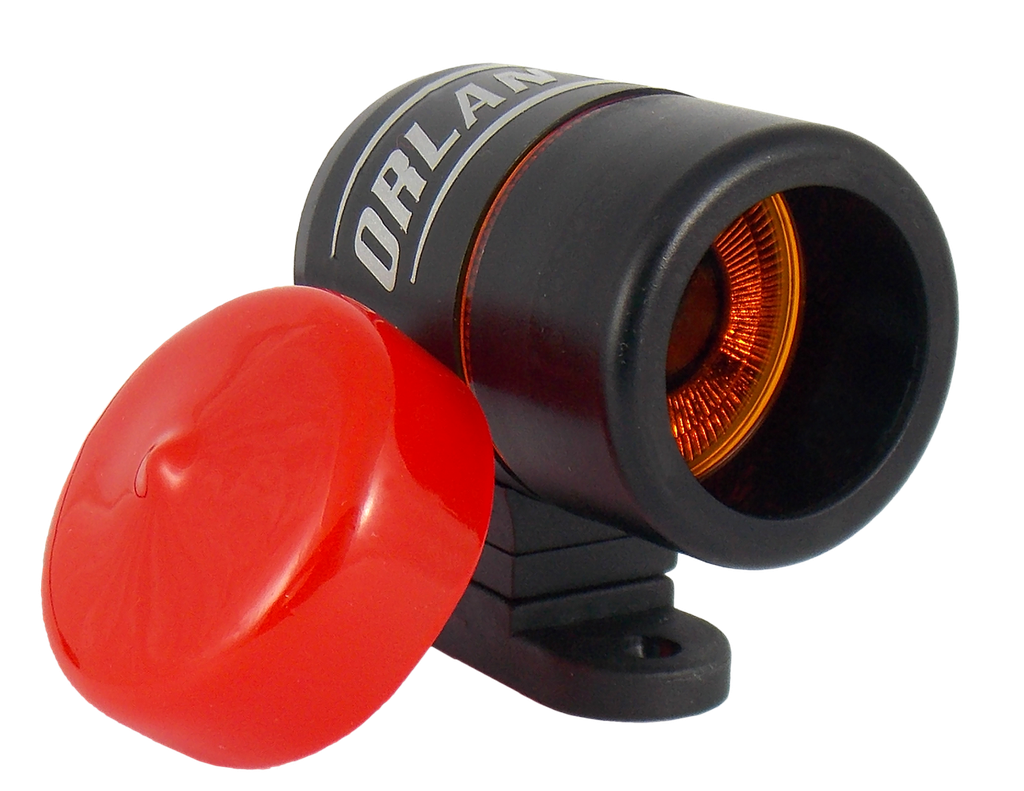 Luz Testigo Roja 2 Entradas Negro