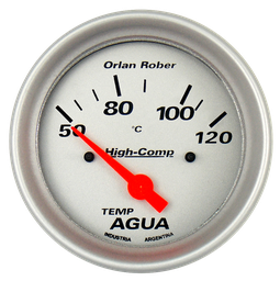 [1025 P 12V] Termo. de agua elec. 12v H-Comp Plata Ø66 50-120°