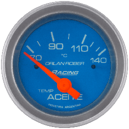 [326 C 12V] Termo. de aceite elec. 12v Racing Celeste Ø52 70-140°