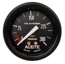 [615 H 300] Man. de aceite mec. Classic Negro Ø52 300 Lbs