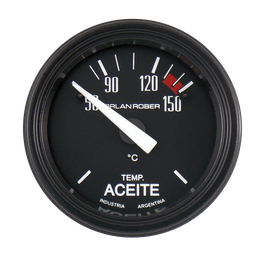 [626 H 12V] Termo. de aceite elec. 12v Classic Negro Ø52 50-120°