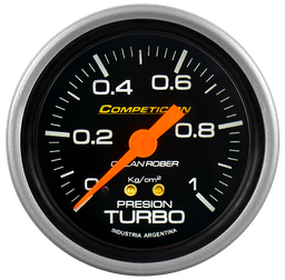 [812 N 10] Man. de turbo mec. Comp. Negro Ø60 0-1 Kg/cm2