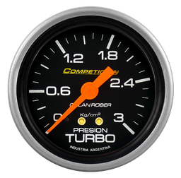 [812 N 30] Man. de turbo mec. Comp. Negro Ø60 0-3 Kg/cm2