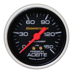 [815 N 150] Man. de aceite mec. Comp. Negro Ø60 150 psi