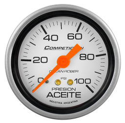 [815 P 100] Man. de aceite mec. Comp. Plata Ø60 100 psi