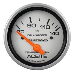 [826 P 12V] Termo. de aceite elec. 12v Comp. Plata Ø60 70-140°