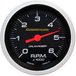 [832 N 6K] Tacometro Ø86mm. Negro. Competicion 6k