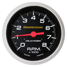 [832 N 8K] Tacometro Ø86mm. Negro. Competicion 8k