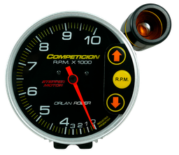 [832 N 10K ER] Tacometro Ø125. Comp. Negro 10K escala reducida