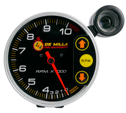 [832 N 10K ER CL] Tacómetro Ø125. Comp. Negro 10K 1/4 milla. Escala red. c/spark cut.