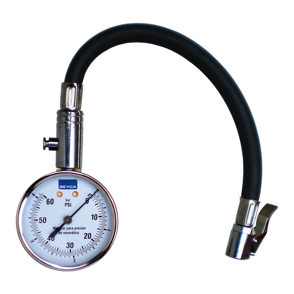 Medidor de presión de neumáticos racord simple 150Lbs BEYCA