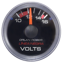 Voltímetro 12v. Ø40 mm. Línea Negra