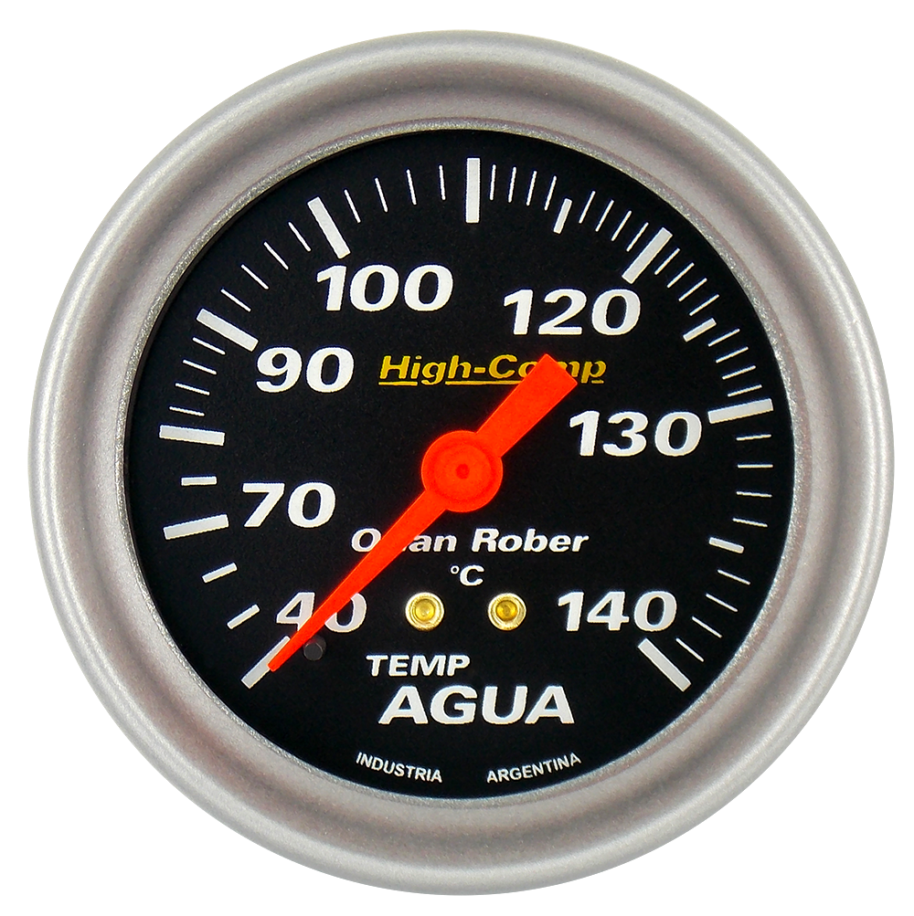 Termo. de agua mec. 2m H-Comp Negro Ø66 140° 