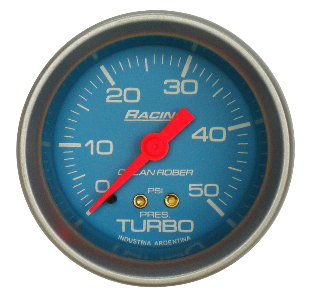 Man. de turbo mec. Racing Celeste Ø52 50 psi