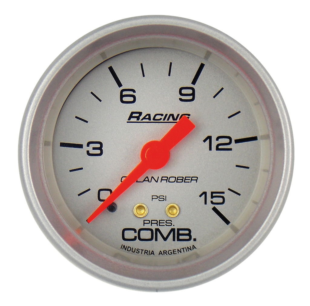 Man. de combustible mec. Racing Plata Ø52 15 psi