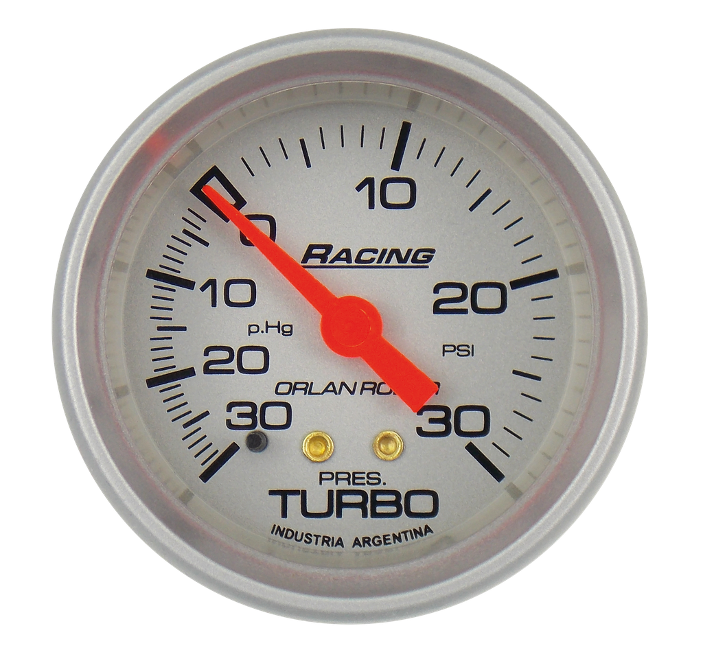 Man. de turbo mec. Racing Plata Ø52 -30p.Hg-30psi