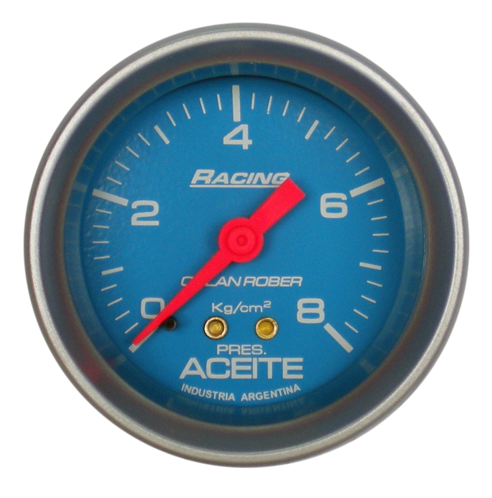 Man. de aceite mec. Racing Celeste Ø52 8 Kg/cm2