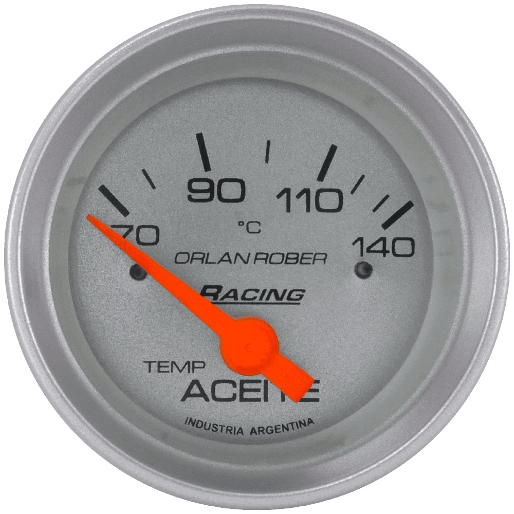 Termo. de aceite elec. 12v Racing Plata Ø52 70-140°