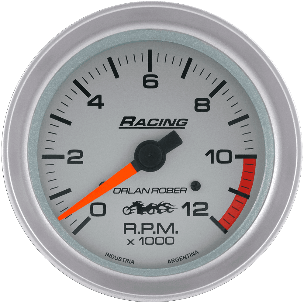Taco para moto 12v naftero Racing Plata Ø80 12K
