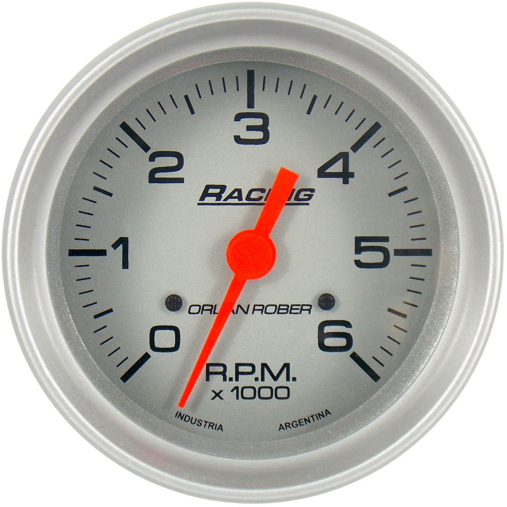 Taco electrónico 12v naftero Racing Plata Ø80 6K