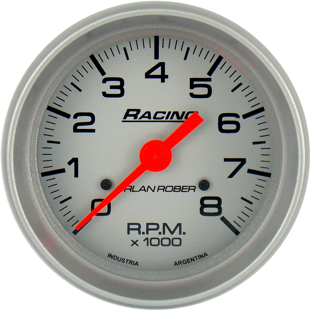 Taco electrónico 12v naftero Racing Plata Ø80 8K