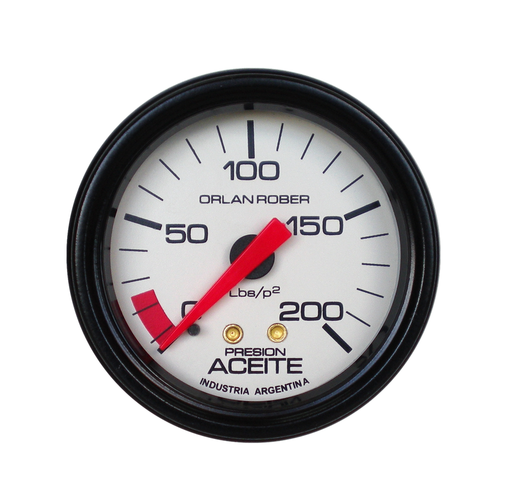 Man. de aceite mec.  Blanco Ø52 200 Lbs