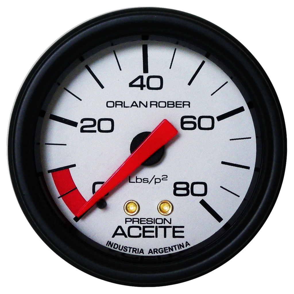 [415 H 80] Man. de aceite mec.  Blanco Ø52 80 Lbs