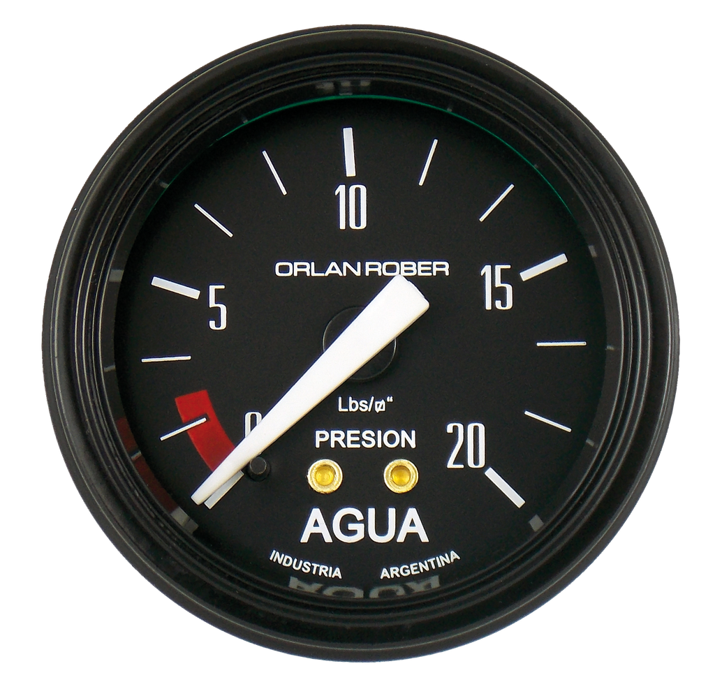 [615 H 20] Man. de agua mec. Classic Negro Ø52 20 Lbs