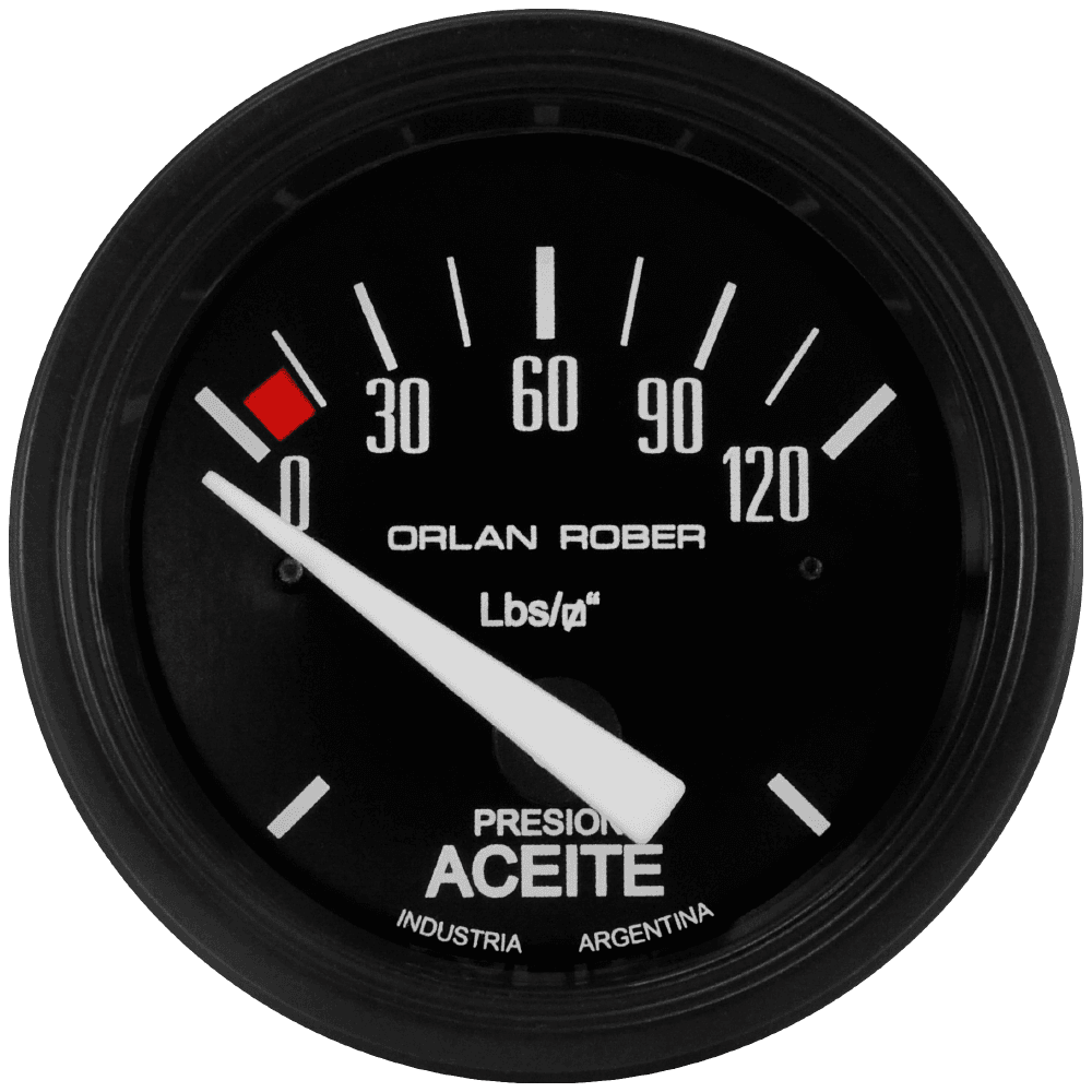 Man. de aceite 12v Classic Negro Ø52 120 Lbs