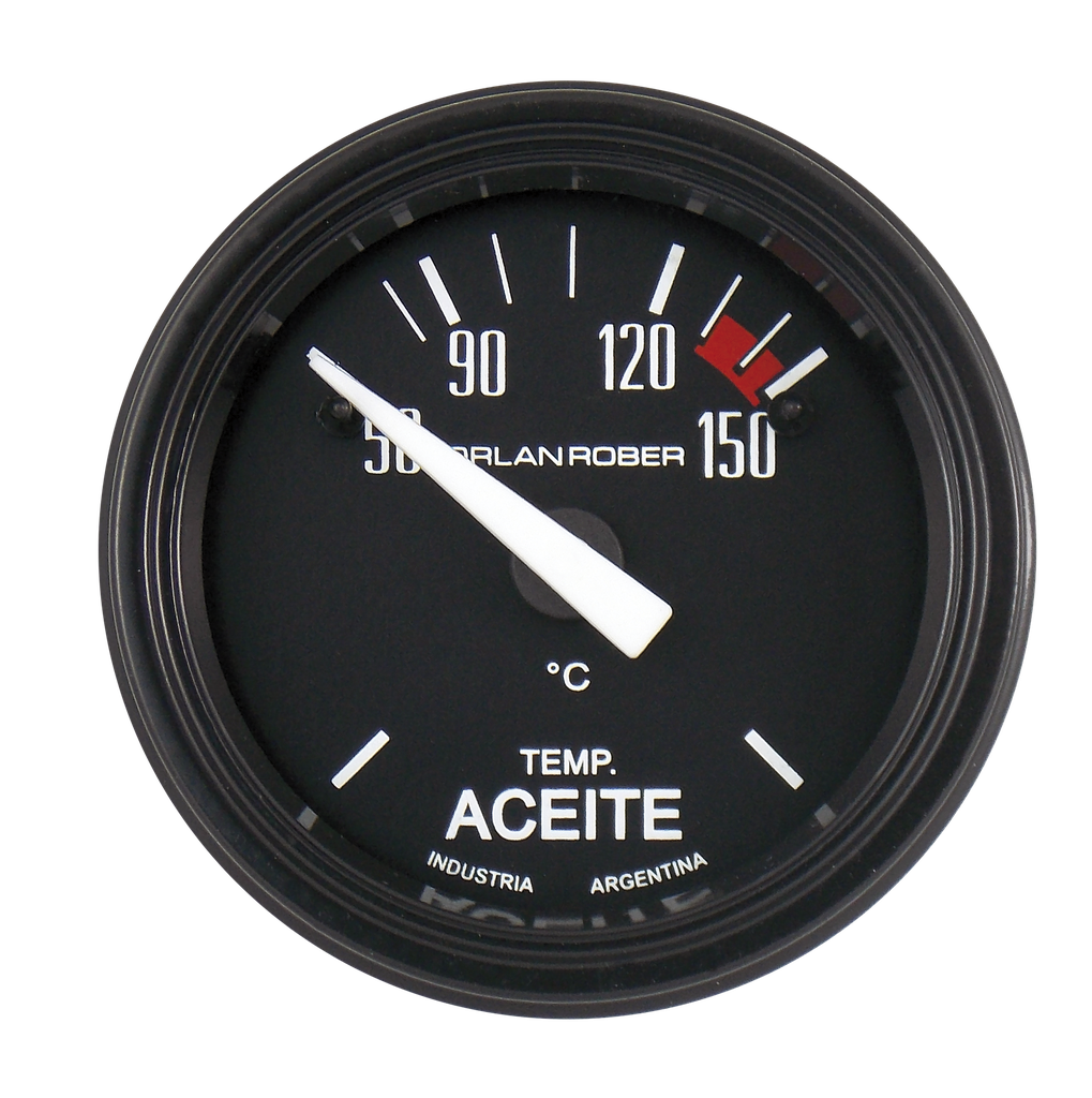[626 H 24V] Termo. de aceite elec. 24v Classic Negro Ø52 50-120°