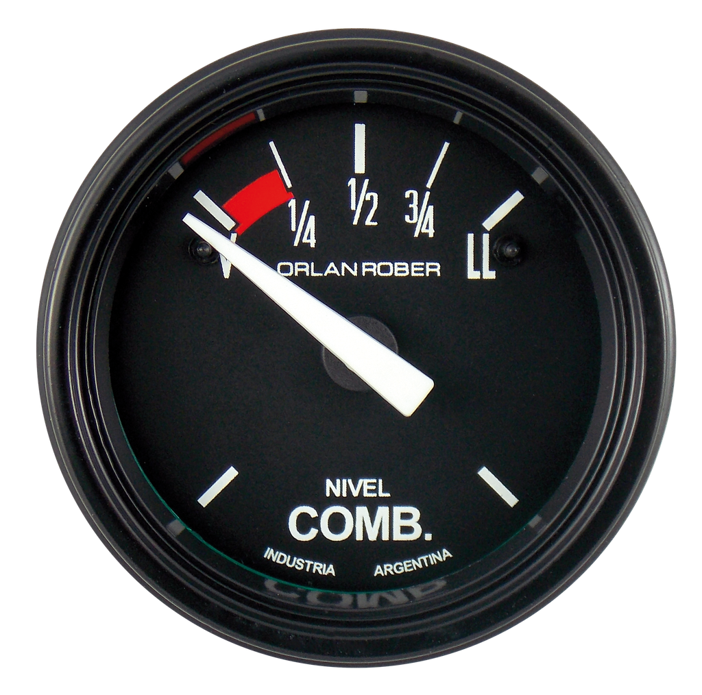 Ind. de nivel de comb. 12v Classic Negro Ø52 V300Ω