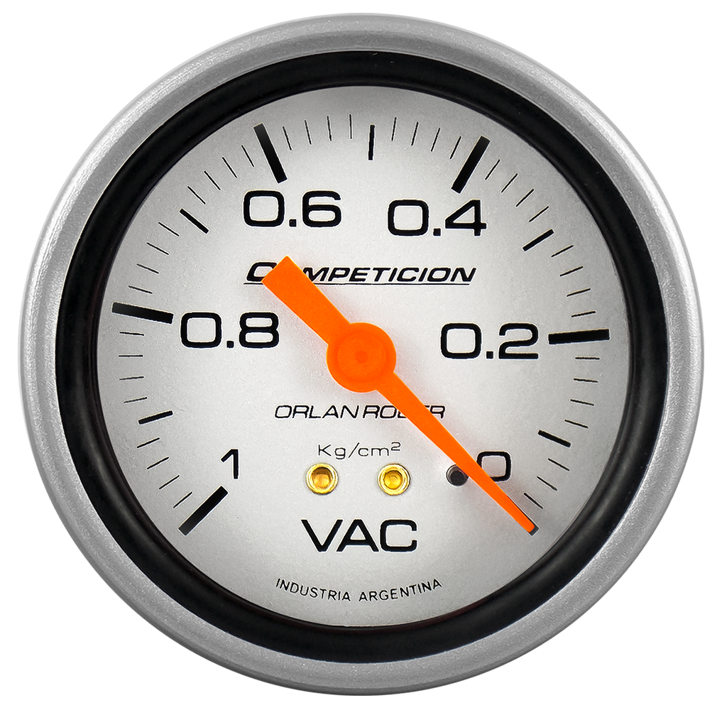 [811 P 10] Vacuómetro admisión mec. Comp. Plata Ø60 -1kg
