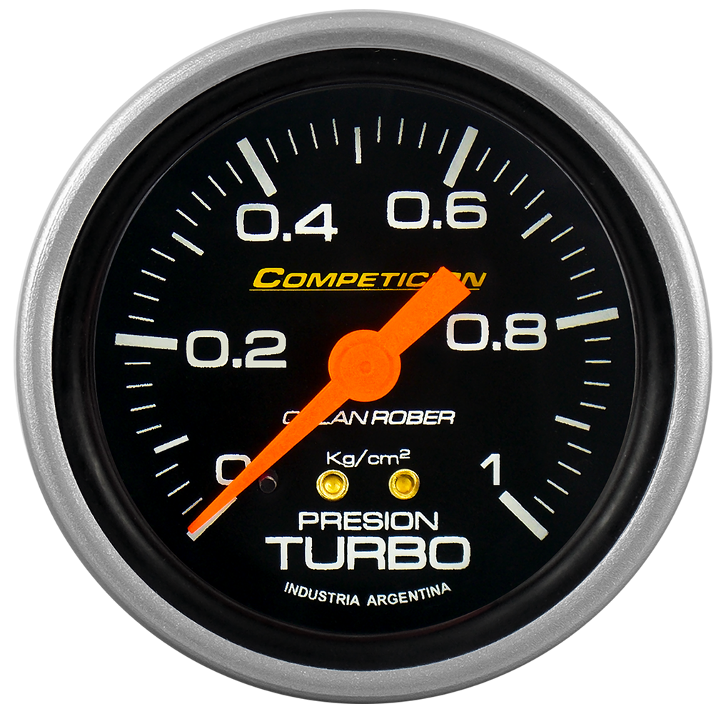 [812 N 10] Man. de turbo mec. Comp. Negro Ø60 0-1 Kg/cm2