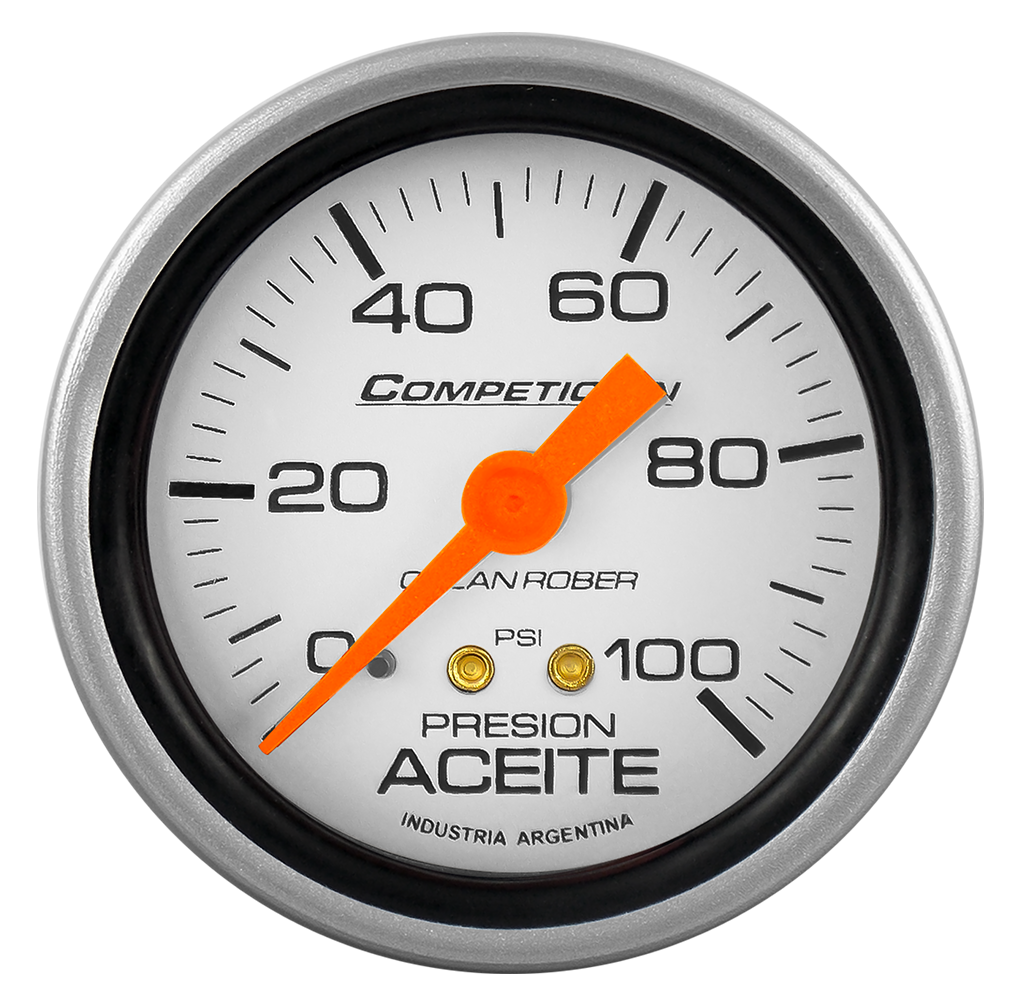 Man. de aceite mec. Comp. Plata Ø60 100 psi