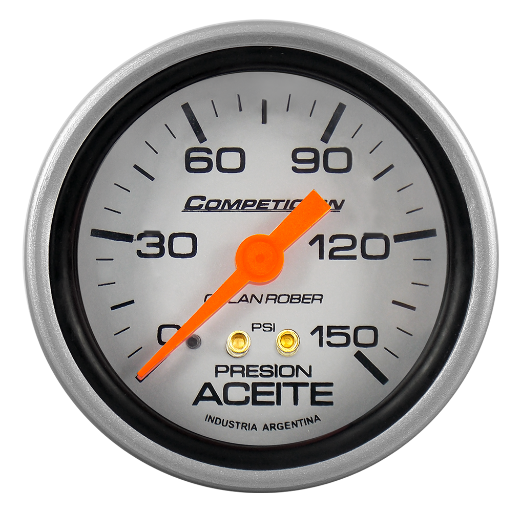 [815 P 150] Man. de aceite mec. Comp. Plata Ø60 150 psi