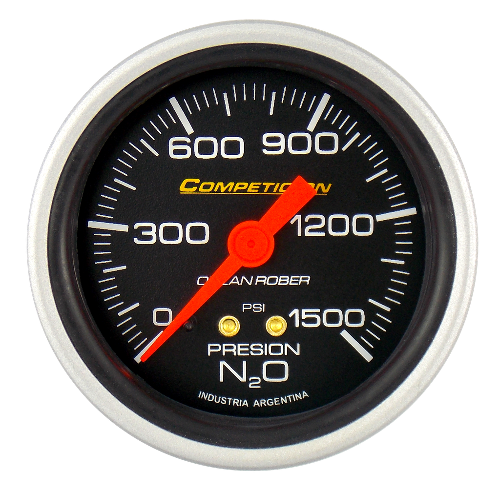 Man. de óxido nitroso mec. Comp. Negro Ø60 1500 psi