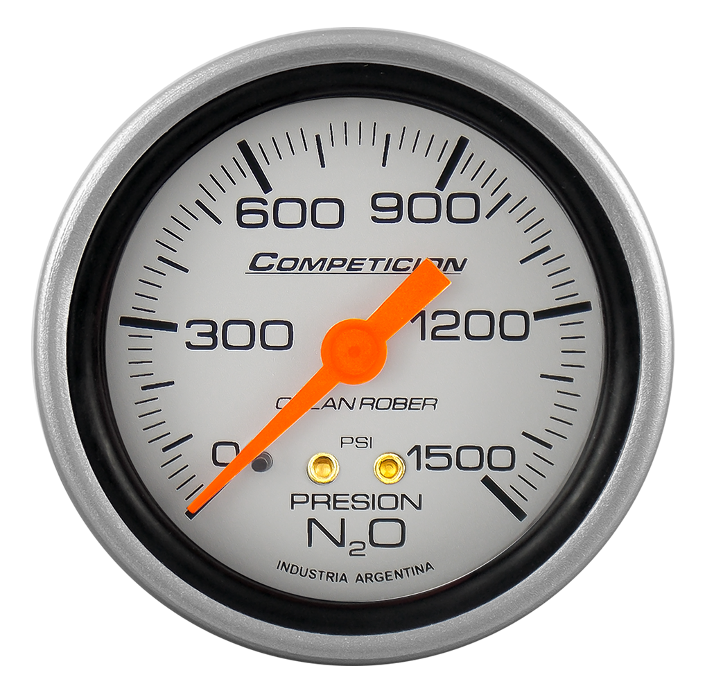 [819 P 15] Man. de óxido nitroso mec. Comp. Plata Ø60 1500 psi