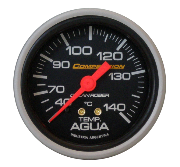 Termo. de agua mec. 4m Comp. Negro Ø60 40-140° 