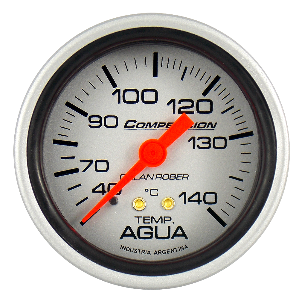 [821 P 40] Termo. de agua mec. 4m Comp. Plata Ø60 40-140° 