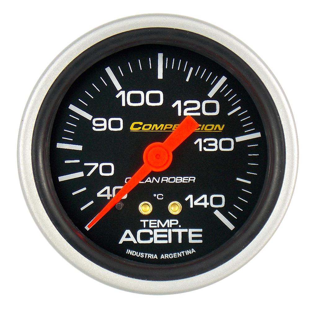 Termo. de aceite mec. 2m Comp. Negro Ø60 40-140° 