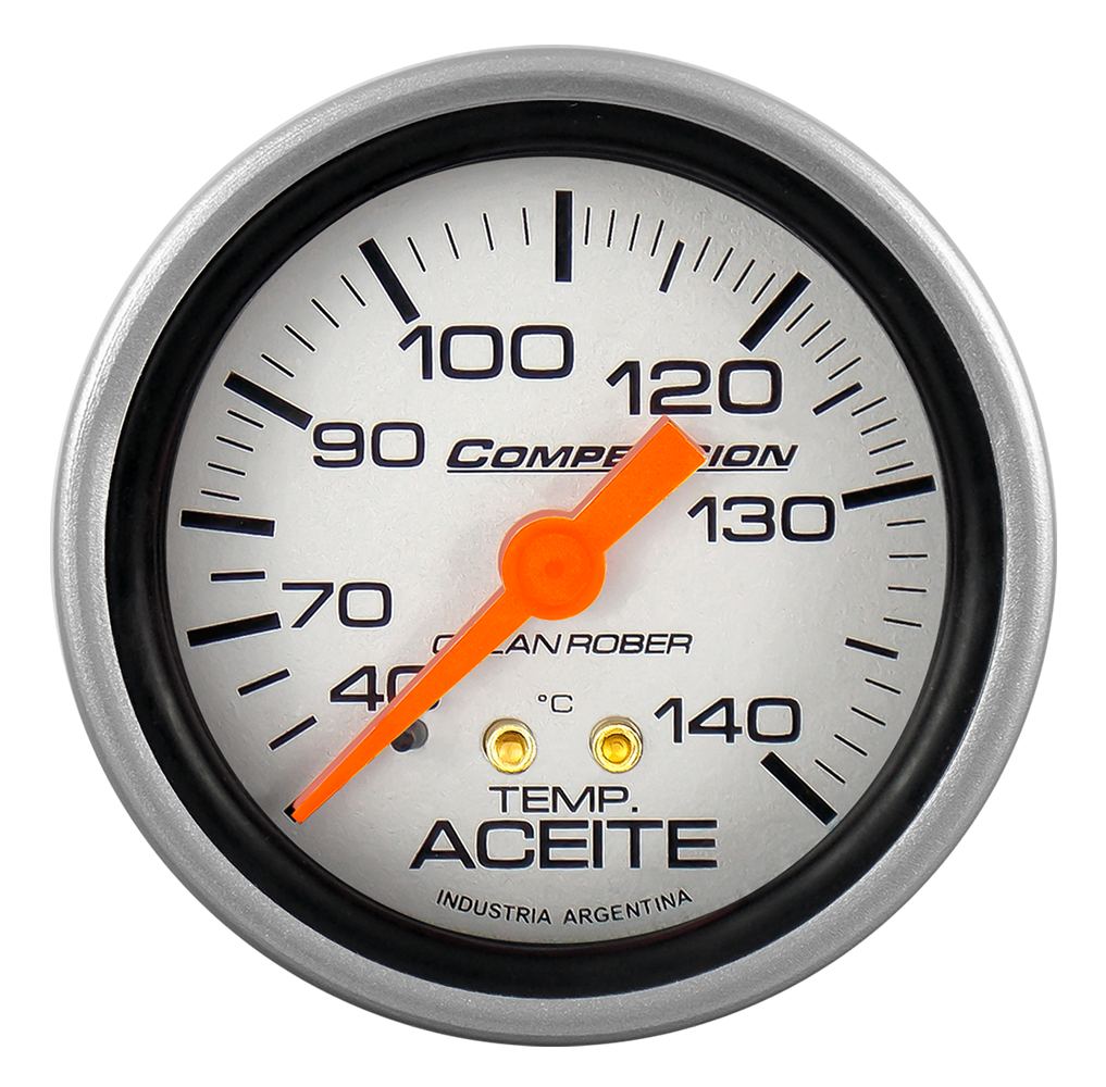 [822 P 15] Termo. de aceite mec. 1,5m Comp. Plata Ø60 140°