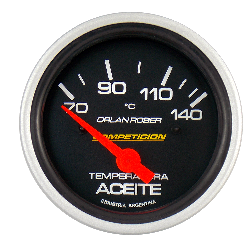 [826 N 12V] Termo. de aceite elec. 12v Comp. Negro Ø60 70-140°