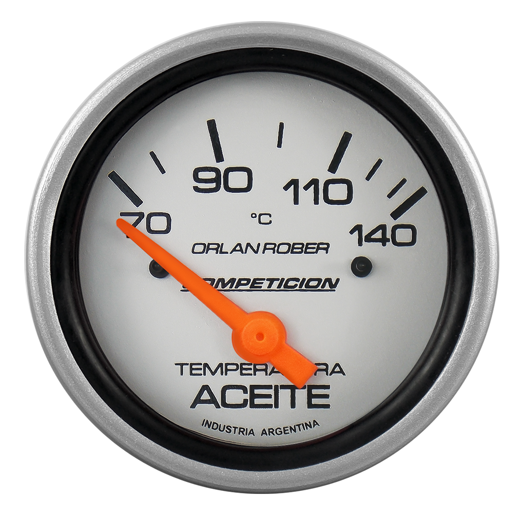 Termo. de aceite elec. 12v Comp. Plata Ø60 70-140°